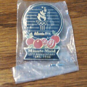Minute Maid & the Olympics Lapel Pin 50th Anniversary From 1996